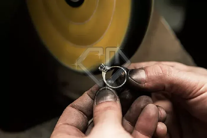 Roda Algodão Resinado Amarelo 250mm - Brilho Espelhamento Faca Inox Ferro Alumínio Cubas Ourives Fornitura - Imagem 3