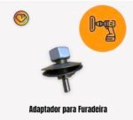 Pino Adaptador Furadeira M6 Ponteira Porca Arruela Abrasivo