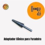 Pino Adaptador Furadeira - Ponta Conica Com Rosca (Abrasivo)