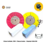 Kit 377 - 25cm Polimento Brilho Tanque Rodas Inox Aluminio - Imagem 2