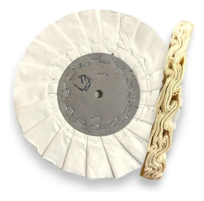 Disco Plissado Natural 30CM - Lustro Resina Acrílico Lanterna Viseira Farol Display - Imagem 1