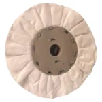 Disco Ventilado Algodão Natural 35CM - Polimento Acrilico Plastico / Espelhamento de Metais Aluminio Inox