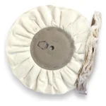 Disco Ventilado Algodão Natural 30CM - Polimento Acrilico Plastico / Espelhamento de Metais Aluminio Inox