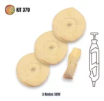 Kit 370 - 5CM Micro Retifica Polimento Lustro Dremel Jóias Latão - Imagem 2