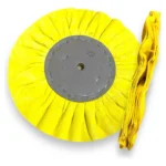Disco Ventilado Amarelo 30CM - Alto Brilho Metais Aluminio Inox Faca Ferramentas Rodas