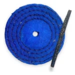 Roda Transisal Azul Resinado Duro 15CM - Expessura 10mm - Corte Riscos Polimento