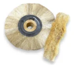 Escova Roda Sisal 20X2 Miolo Madeira - Riscos Polimento  Alumínio Inox Metais Aço