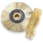 Escova Roda Sisal 20X2 Miolo Madeira - Riscos Polimento  Alumínio Inox Metais Aço