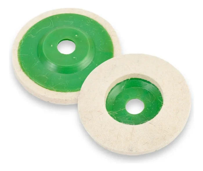 Kit 325 - 2 Discos Flap Feltro 100mm Polir Inox Alumínio Metal - Imagem 1