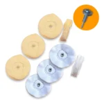 Kit 372 -  5cm Micro Retifica Polimento Lustro Dremel Jóias Latão Relógio Acrilico