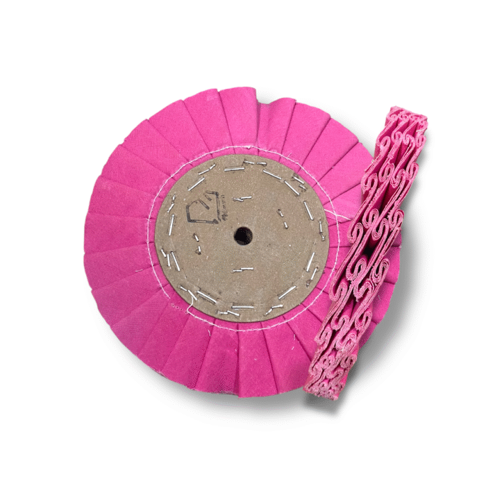 Disco Plissado Vermelho 25CM - Corte e Polimento em Metais Alumínio Inox Rodas Tanque - Imagem 1