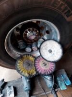 Disco Plissado Rosa 30CM - Corte e Polimento em Metais Alumínio Inox Rodas Tanque - Imagem 4