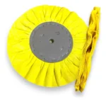 Disco Ventilado Amarelo 20CM - Alto Brilho Metais Aluminio Inox Faca Ferramentas Rodas