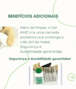 Gel Decapante e Apassivante Limpeza Solda Inox Aço 500g AMZ - Imagem 3