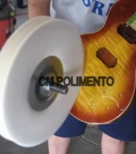 Disco Plissadinho Natural 20CM - Polir Acrílico Resina Madeira Farol - Imagem 3