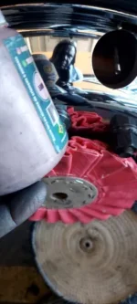 Kit 315 - Disco Plissado 20cm polimento Brilho Espelhamento Aluminio inos automotivo - Imagem 4