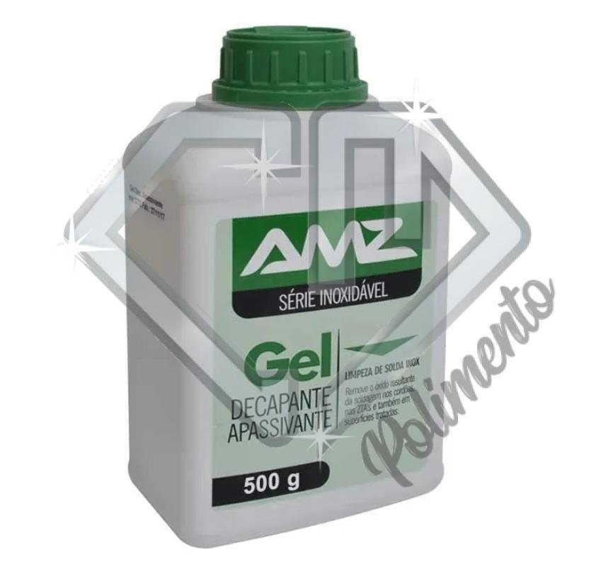 GEL Gel Decapante e Apassivante Limpeza Solda Inox Aço 500g AMZ - Imagem 1