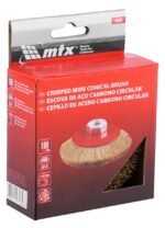 Escova Circular Ondulada Aço Carbono Latonado M14 100mm MTX - Imagem 6