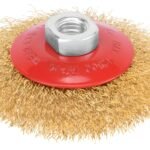 Escova Circular Ondulada Aço Carbono Latonado M14 100mm MTX