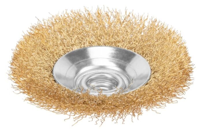 Escova Circular Ondulada Aço Carbono Latonado M14 100mm MTX - Imagem 2