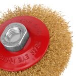 Escova Circular Ondulada Aço Carbono Latonado M14 100mm MTX - Imagem 5