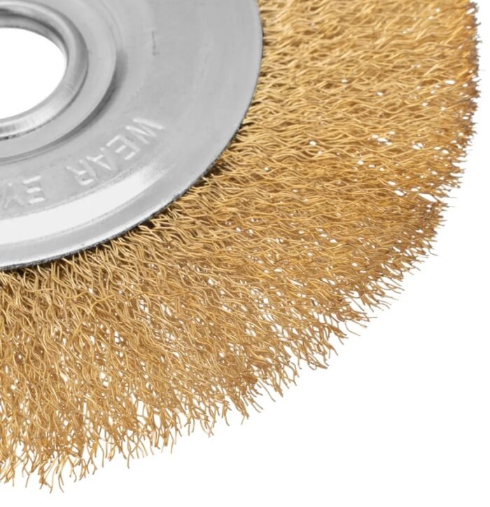 Escova Aço Carbono Circular Ondulado Furo 22,2mm 150mm - Imagem 3