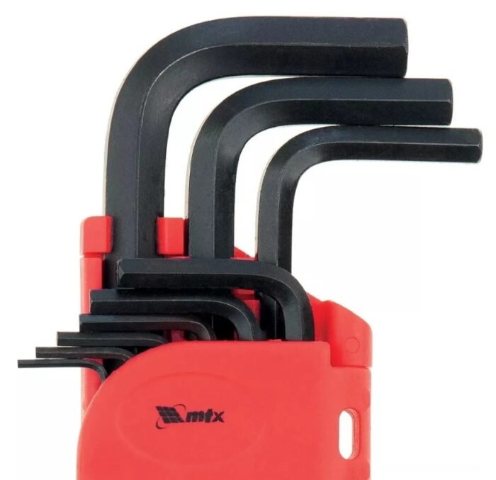 Jogo de Chaves Allen Hexagonal Longa 1,5-10mm 9 Peças Preta - Imagem 5