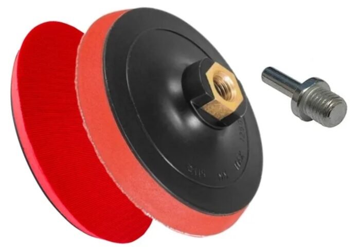 Suporte Espuma Velcro Para Fixar Lixa Para Furadeira 125mm - Imagem 4