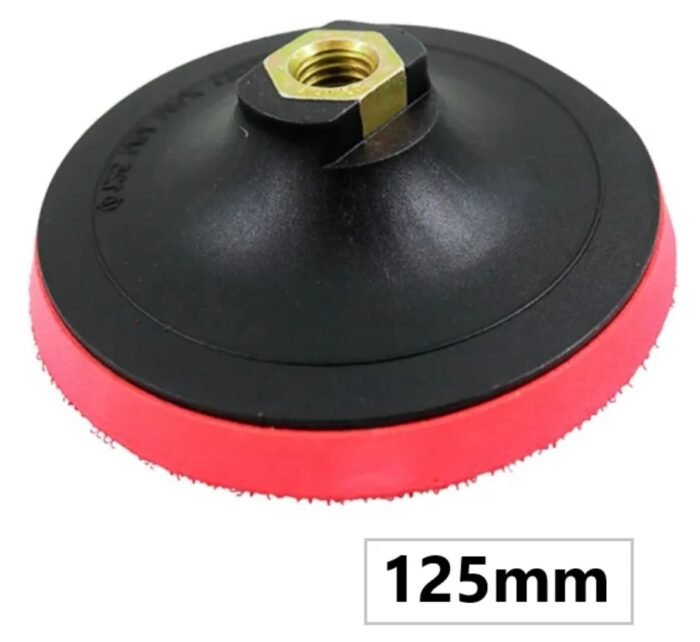 Suporte Espuma Velcro Para Fixar Lixa Para Furadeira 125mm - Imagem 5