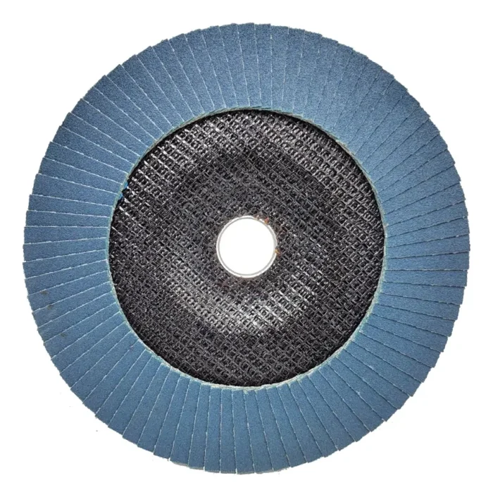 Disco Flap Zircônio Grão 120 Lixa 115mm Furo 22,2mm Desbaste - Imagem 3