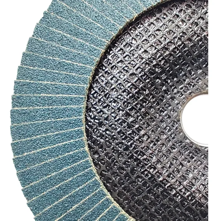 Disco Flap Zircônio Grão 60 Lixa 115mm Furo 22,2mm Desbaste - Imagem 3