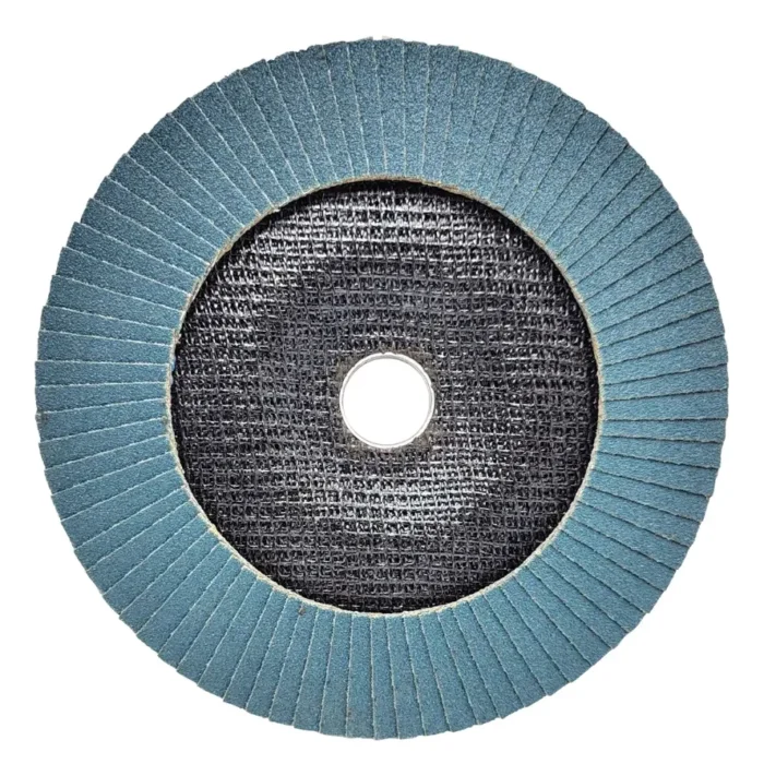 Disco Flap Zircônio Grão 80 Lixa 115mm Furo 22,2mm Desbaste - Imagem 2