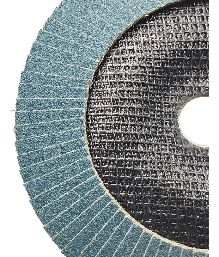 Disco Flap Zircônio Grão 80 Lixa 115mm Furo 22,2mm Desbaste - Imagem 3