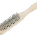 Escova de Aço Manual 6 Fileiras Limpeza Metal Grelha Ferro