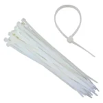 Kit 100 Uni Abraçadeiras Nylon 250x4,8mm Branco Enforca Gato