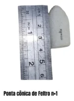 Ponta Cônica De Feltro N° 01 - Joias Dental Ouro Relógio Prótese - Imagem 2