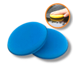 Kit 384 - 2 Aplicadores Espuma Macia Para Cera Automotiva Plástico