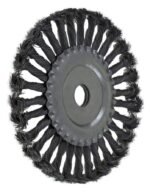 Escova Aço Carbono Circular 200mm Furo 22,2mm Fio Torcido - Imagem 2