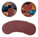 10 Peças Discos Lixa Velcro 125MMxGrão80 Lixadeira Orbital - Imagem 2