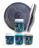 Kit 388 Negão Plataforma - 5 Peças 25CM Riscos Polimento Aço Ferro Aluminio Masssas Liquidas