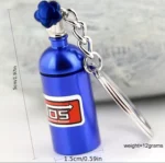 1 Chaveiro Mini Garrafa De Nitrogenio Turbo Nos Carro Cilindro - Imagem 4