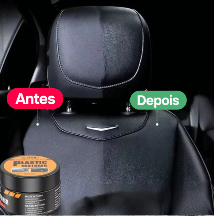Restaurador Revitalizador Profissional Automotivo Reparo Polimento Plástico Couro Borracha Pneu 50g Não Sai Com Água - Imagem 4