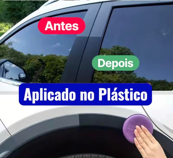 Restaurador Revitalizador Profissional Automotivo Reparo Polimento Plástico Couro Borracha Pneu 50g Não Sai Com Água - Imagem 2