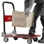Carrinho de Carga Plataforma Dobrável 150kg Vermelho 730x475 - Imagem 7