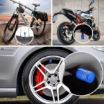 4 Peças Tampa Bico Pneu Válvula Carro Moto Bicicleta Veiculo - Imagem 2