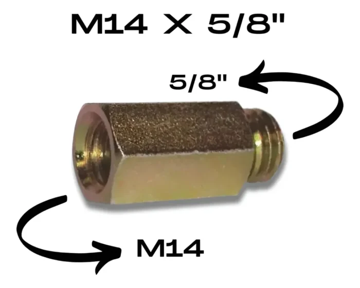Adaptador Prolongador Para Boina 5/8 E 14mm Politriz - Imagem 3