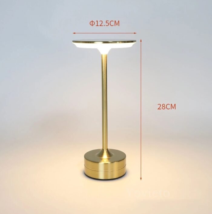 Lâmpada de Mesa LED Touch Luminária Recarregável Cabeceira - Imagem 8