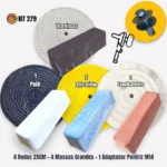 Kit 279 - 25CM Polimento Corte Brilho Rodas Baus Motos Politriz - Imagem 2