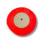 Disco Plissado Vermelho 45CM - Corte e Polimento em Metais Alumínio Inox Rodas Tanque