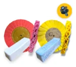 Kit 383 - Plissado 25cm Corte Polimento Brilho Espelhamento Metais Aluminio Inox Faca Ferramentas Rodas